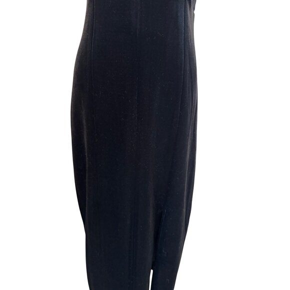 Socialite Small Black Strapless Midi Dress - Picture 5 of 15